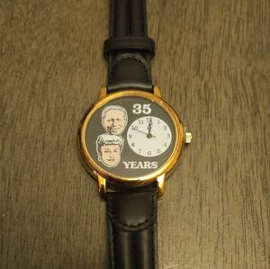 Gold and Black Commemorative Watch